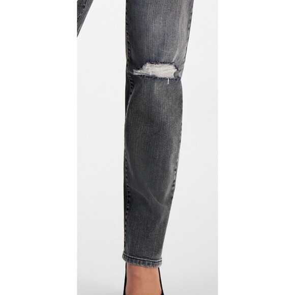 I.n.c. Concepts Women's Distressed High-Rise Straight-Leg Jeans core denim 8/29 - Picture 7 of 16